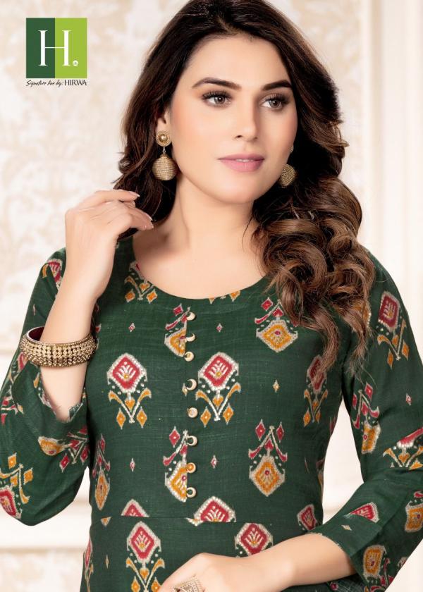 Hirwa Suzanne Casual Wear Designer Anarkali Kurti Collection